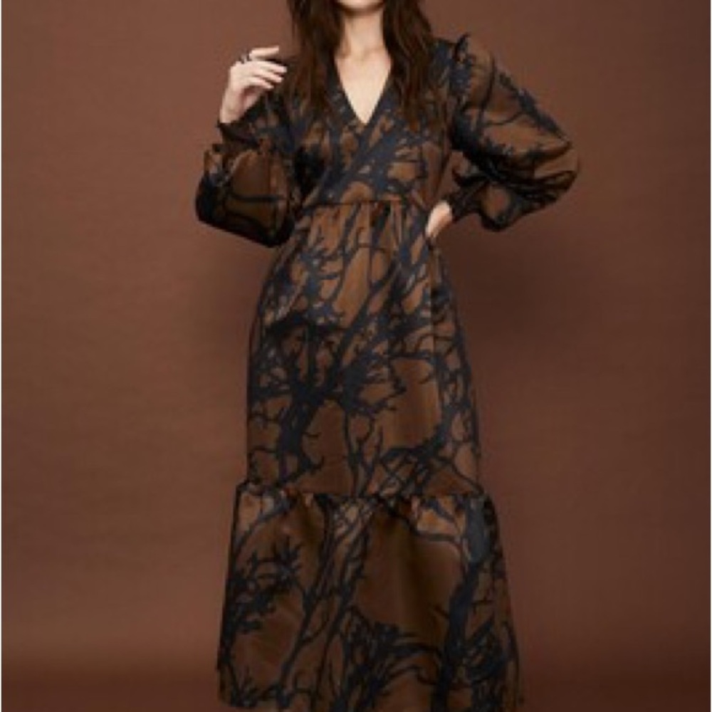 Atterley Phoebe Grace - Bettina Dress In Brown Tree